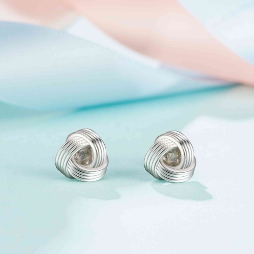 Jeka Friendship Gifts for Women Friends, Love Knot Hypoallergenic Earrings  Studs for Women Best Friend Graduation